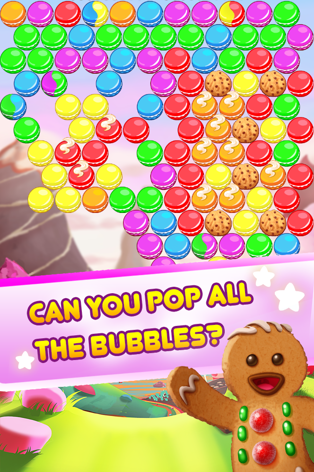 Cookie Pop Bubble Shooter Game Screenshot