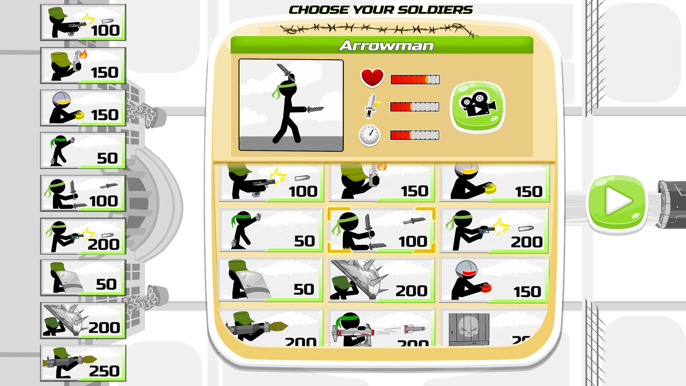 Stickman Army : The Defenders 게임 스크린샷