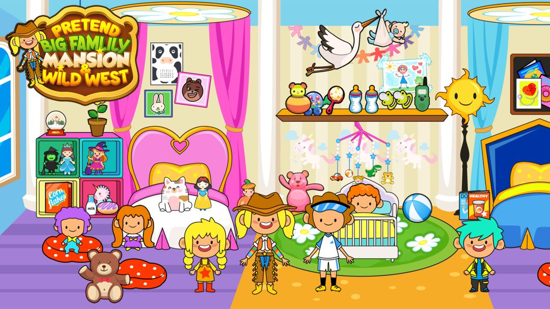 My Pretend Family Mansion screenshot game