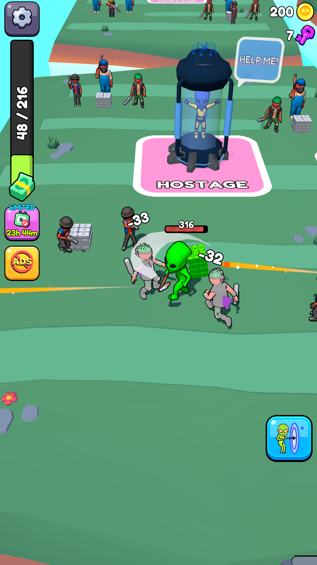 Captura de Tela do Jogo Alien Invasion: Worlds Battle