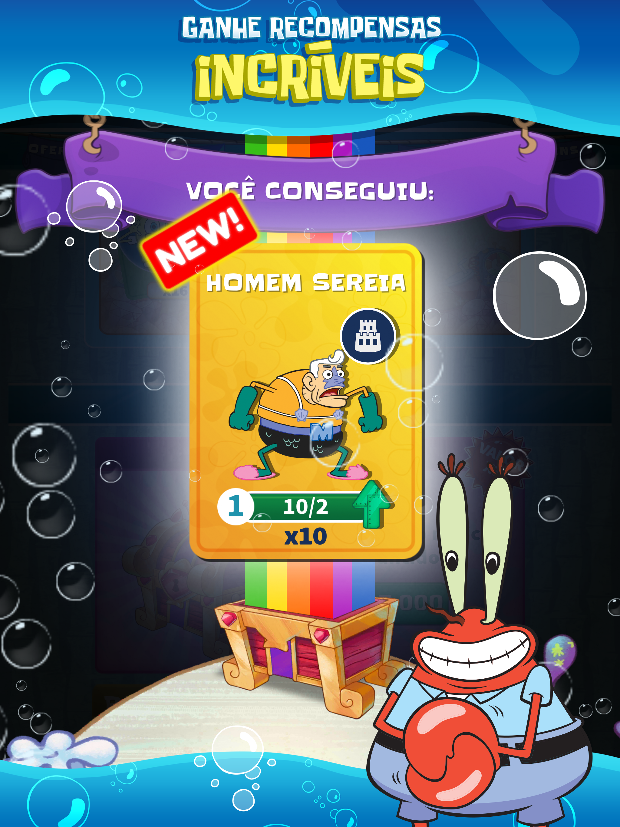 Captura de Tela do Jogo SpongeBob’s Idle Adventures