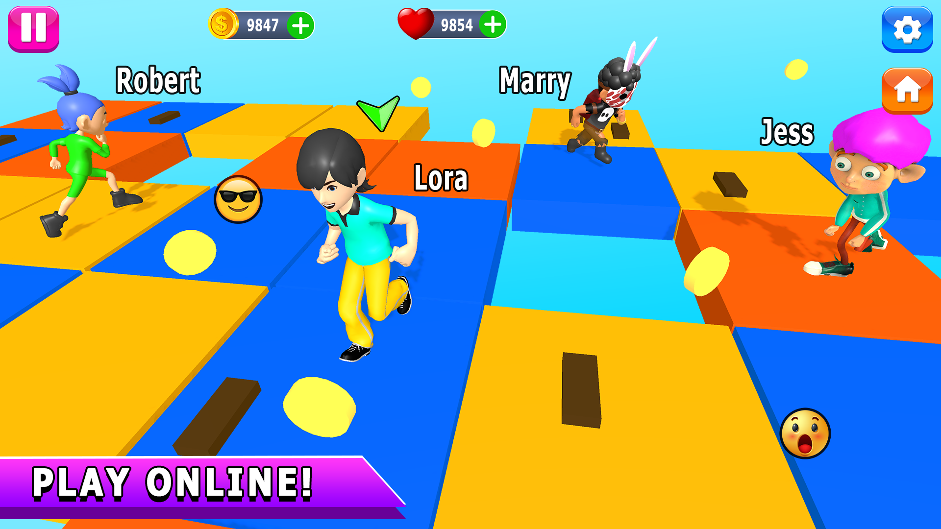 Screenshot of Stumble Fall.io Dudes Guys