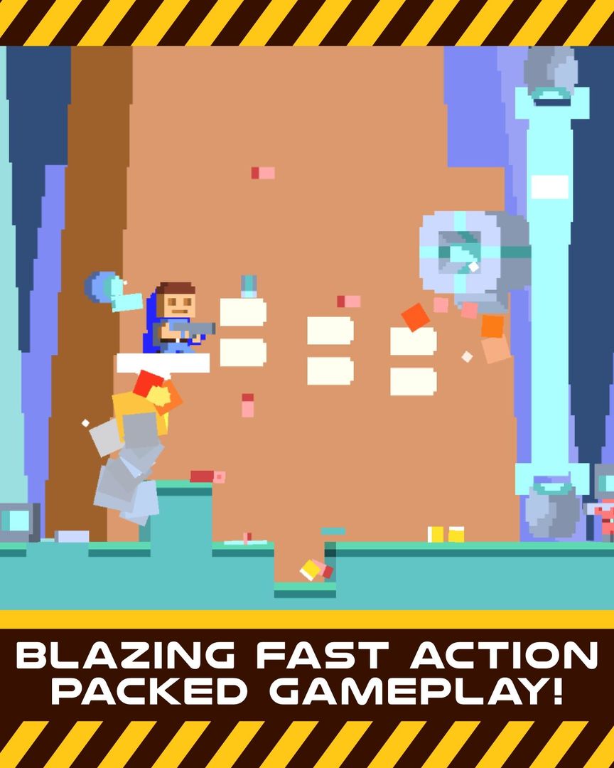 Screenshot of Plasma Dash - Run And Gun Endless Arcade game