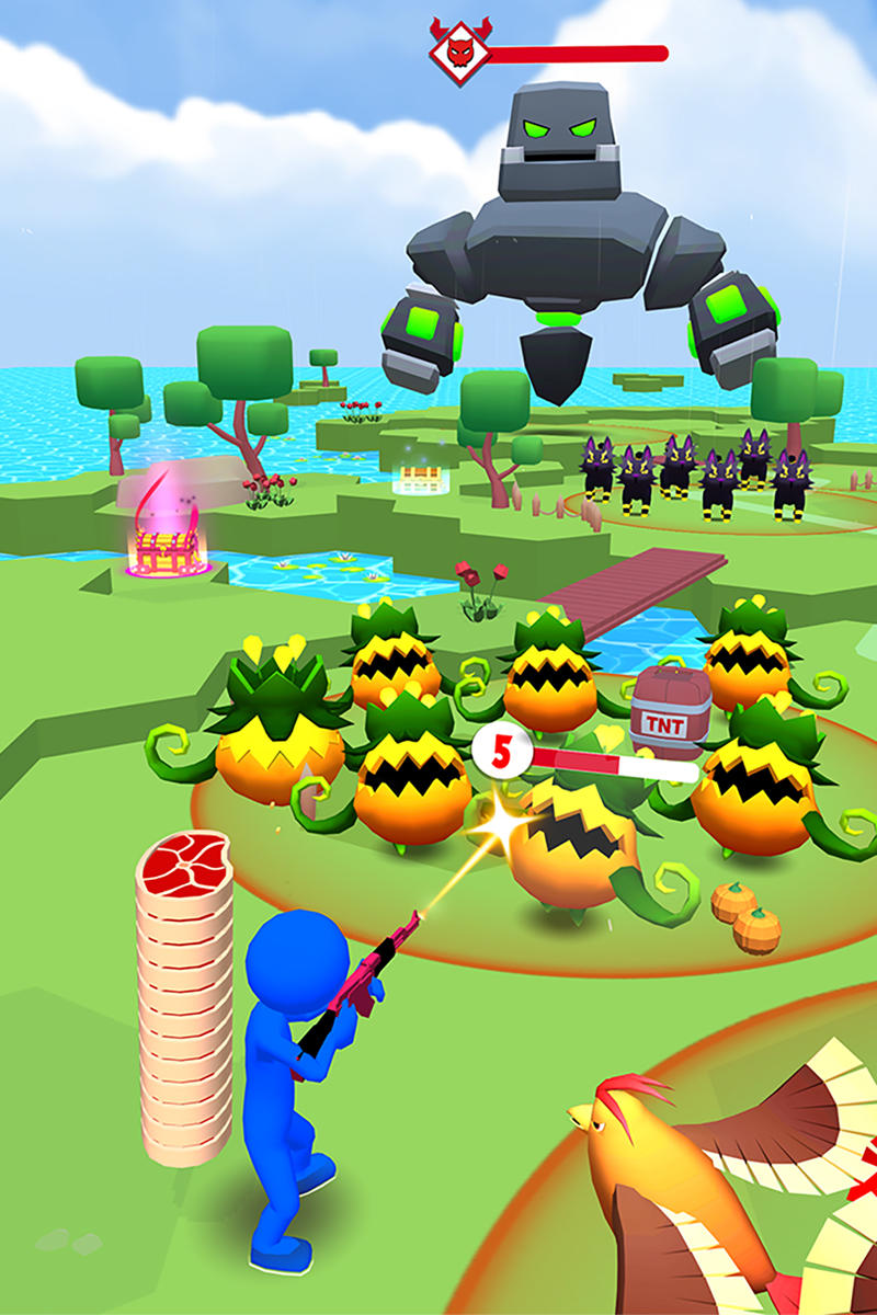 Idle Shooter: Camping Land Game Screenshot