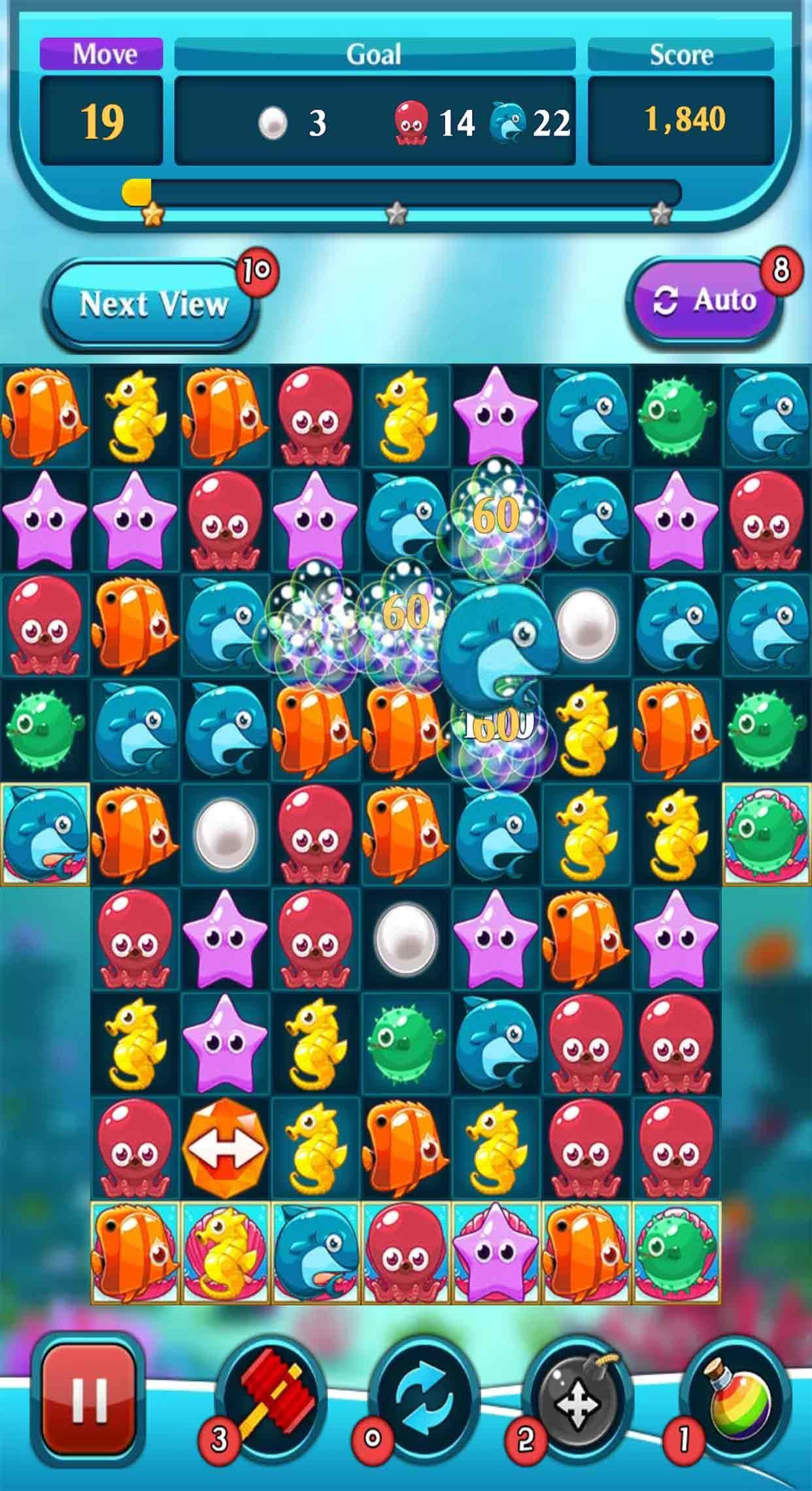 Ocean Match Puzzle Game Screenshot