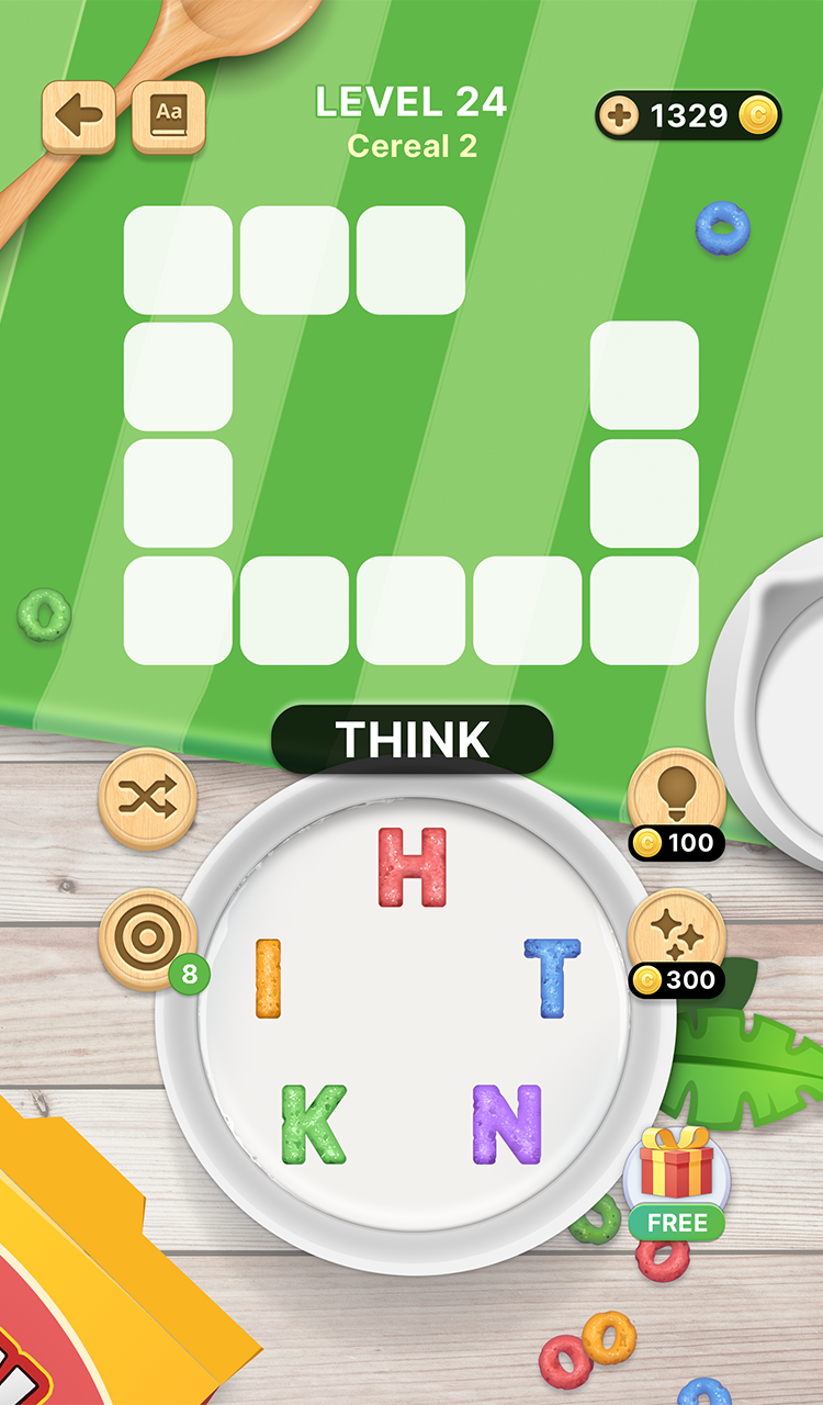 Word Cereal: cross & anagram Game Screenshot