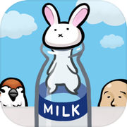 кролик и молочная бутылка