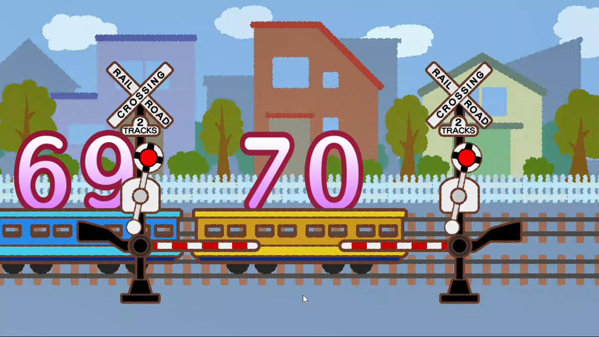 Cuplikan Layar Game Railroad crossing play