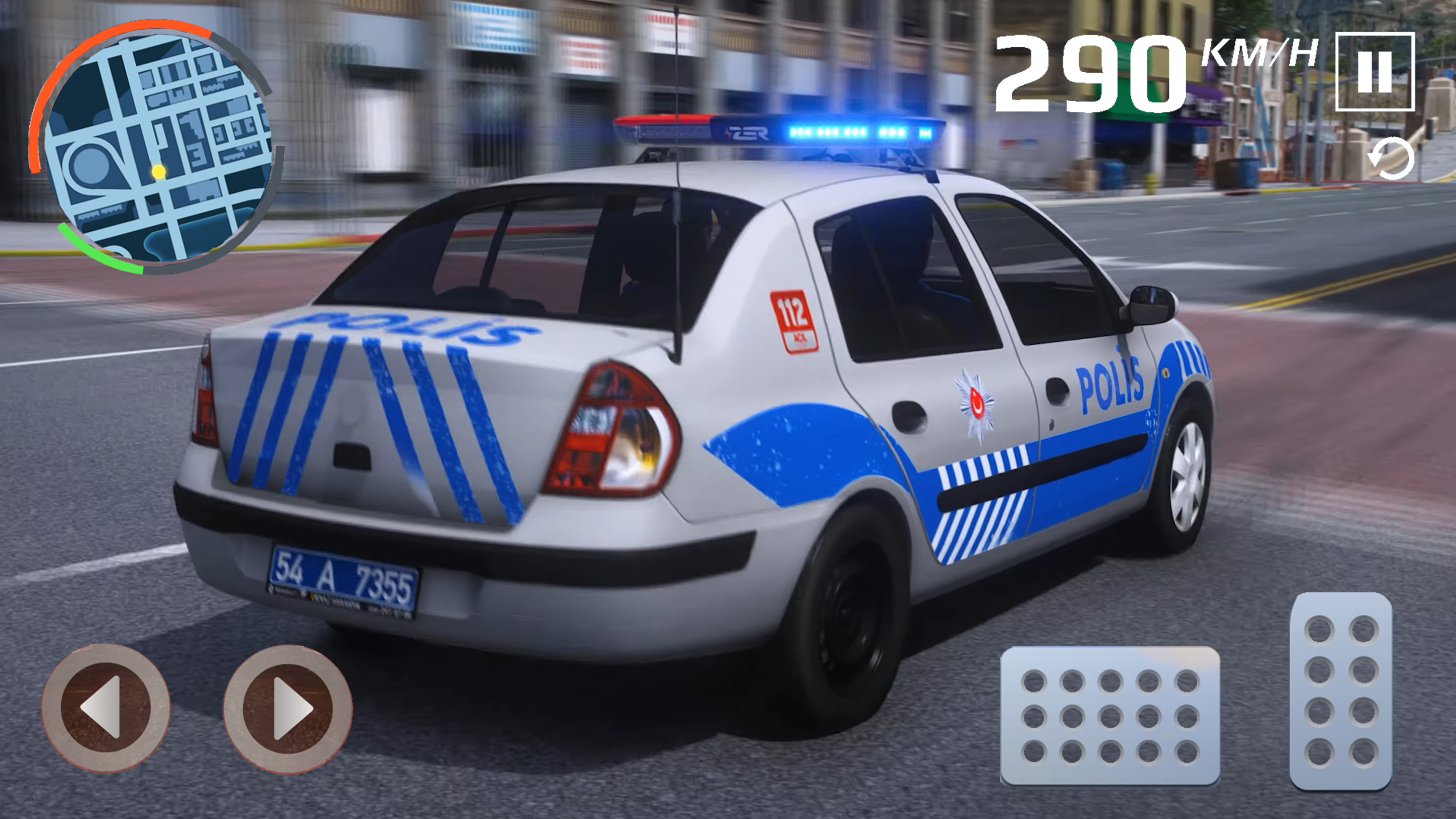 Cuplikan Layar Game Old Police Car Police Job