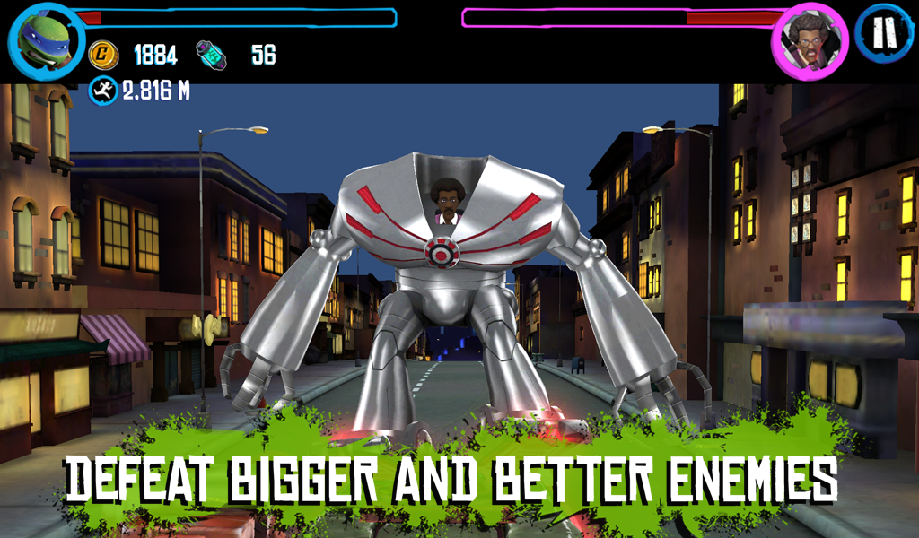 TMNT: ROOFTOP RUN Game Screenshot