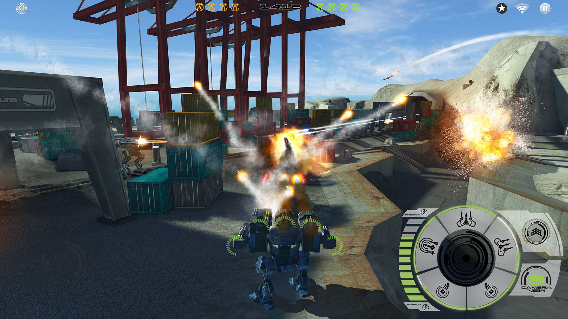 Captura de Tela do Jogo Mech Battle - Robots War Game