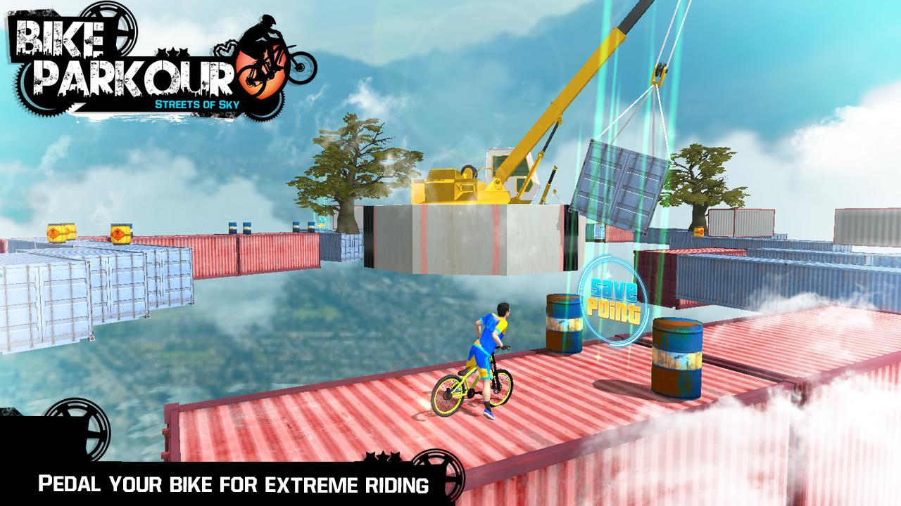 Bike Parkour 3D - Impossible Streets of Sky 게임 스크린 샷