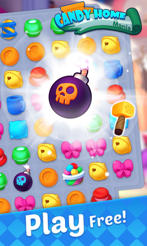 Screenshot of Candy Home Mania - Match 3 Puzzle