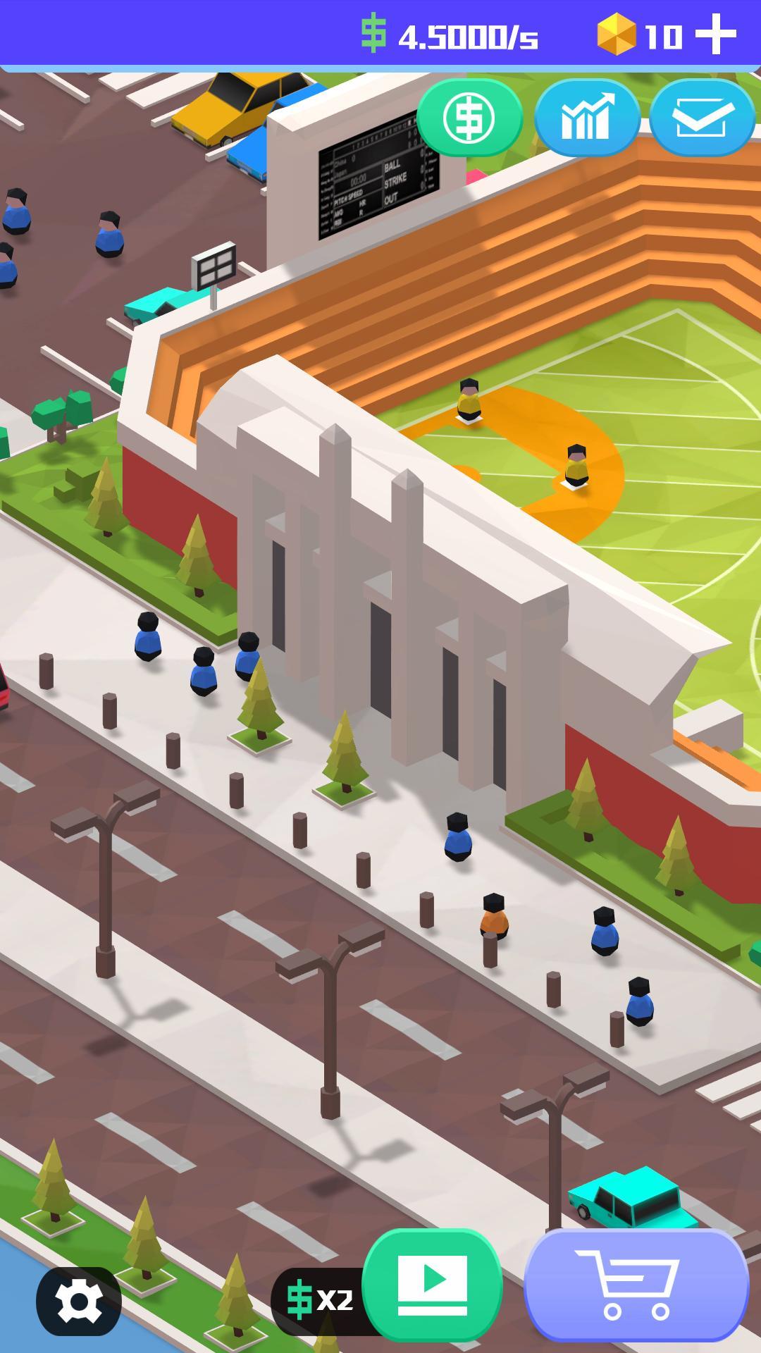 Idle BaseBall Tycoon Game Screenshot