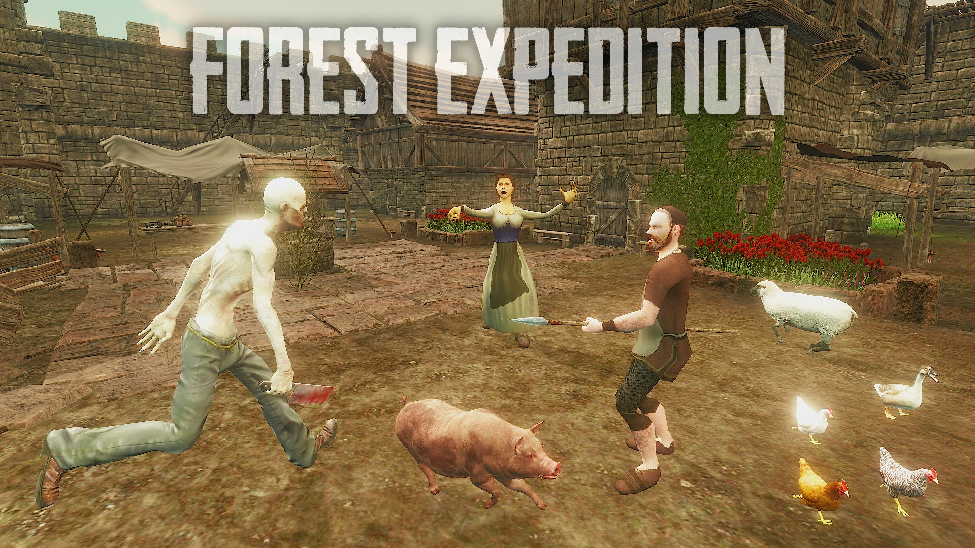 Zombie Butcher Jungle Hunt Game Screenshot