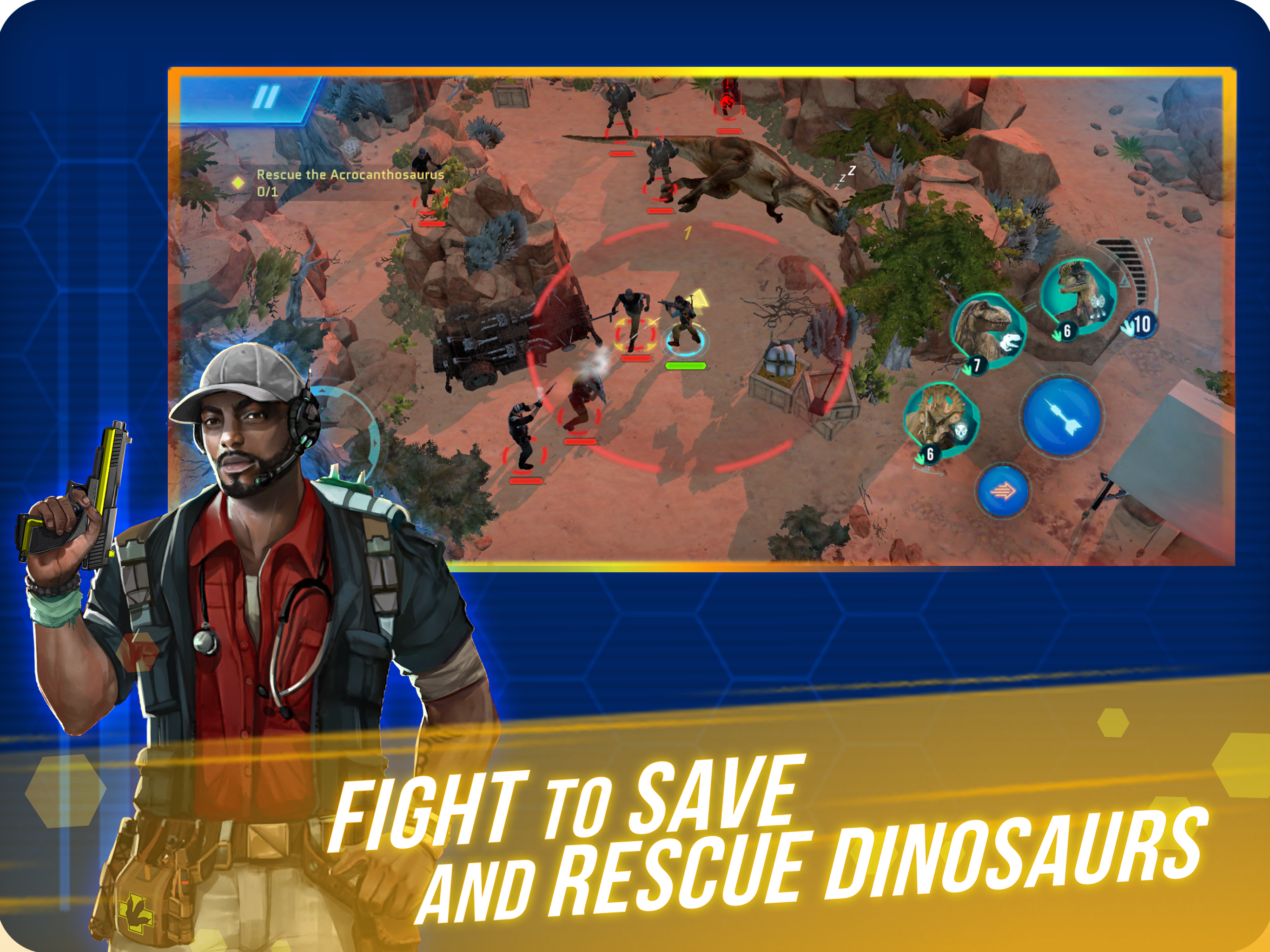 Jurassic World Primal Ops Game Screenshot