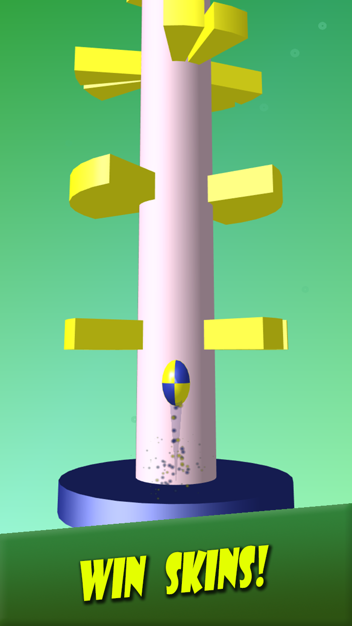 Captura de Tela do Jogo Rise On Top: Helix Ball Jump 2019