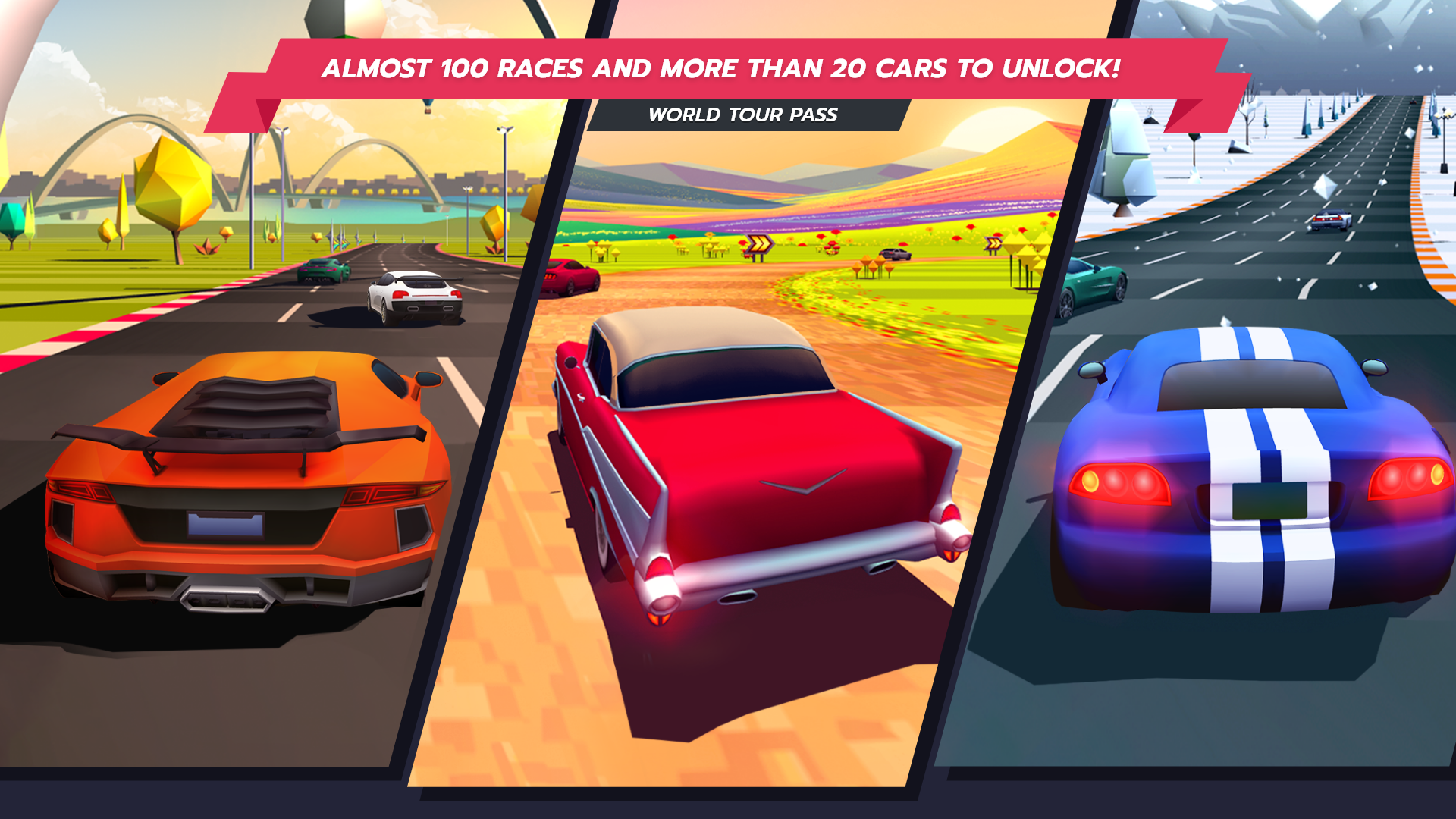Horizon Chase – Arcade Racing Game Screenshot