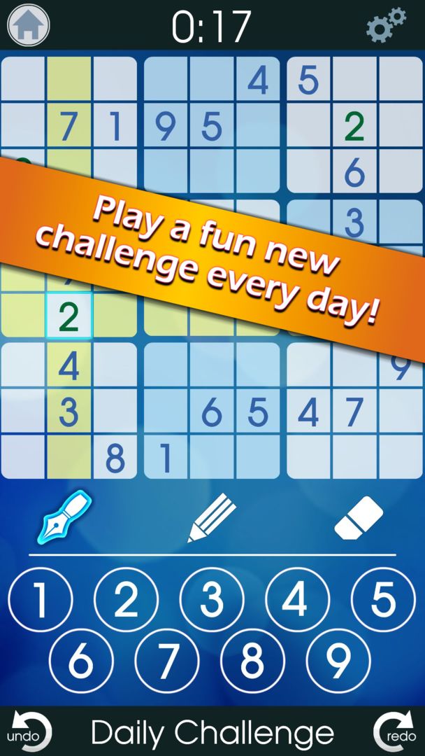 Sudoku: Daily Challenge遊戲截圖