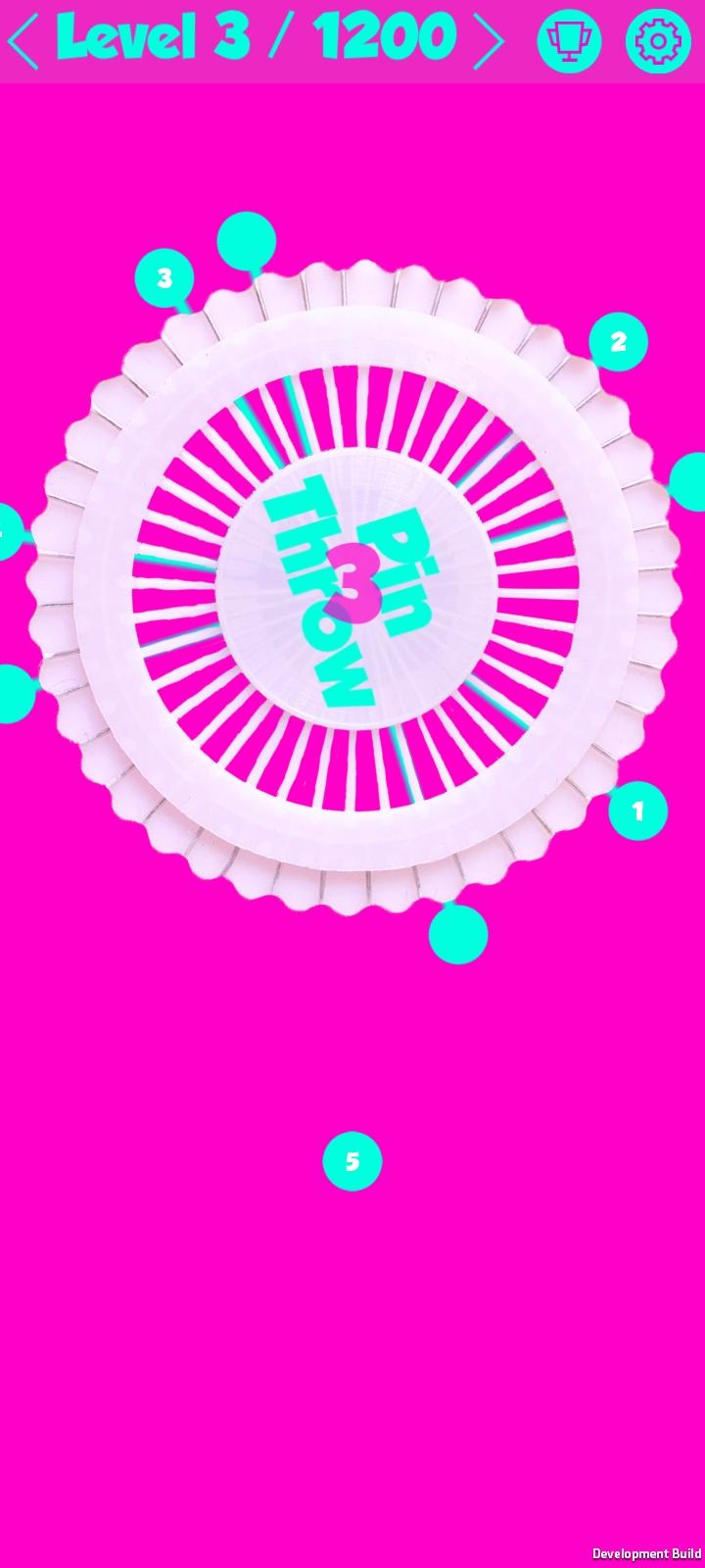 Pin Throw - Circle of Pull Pin Game Screenshot