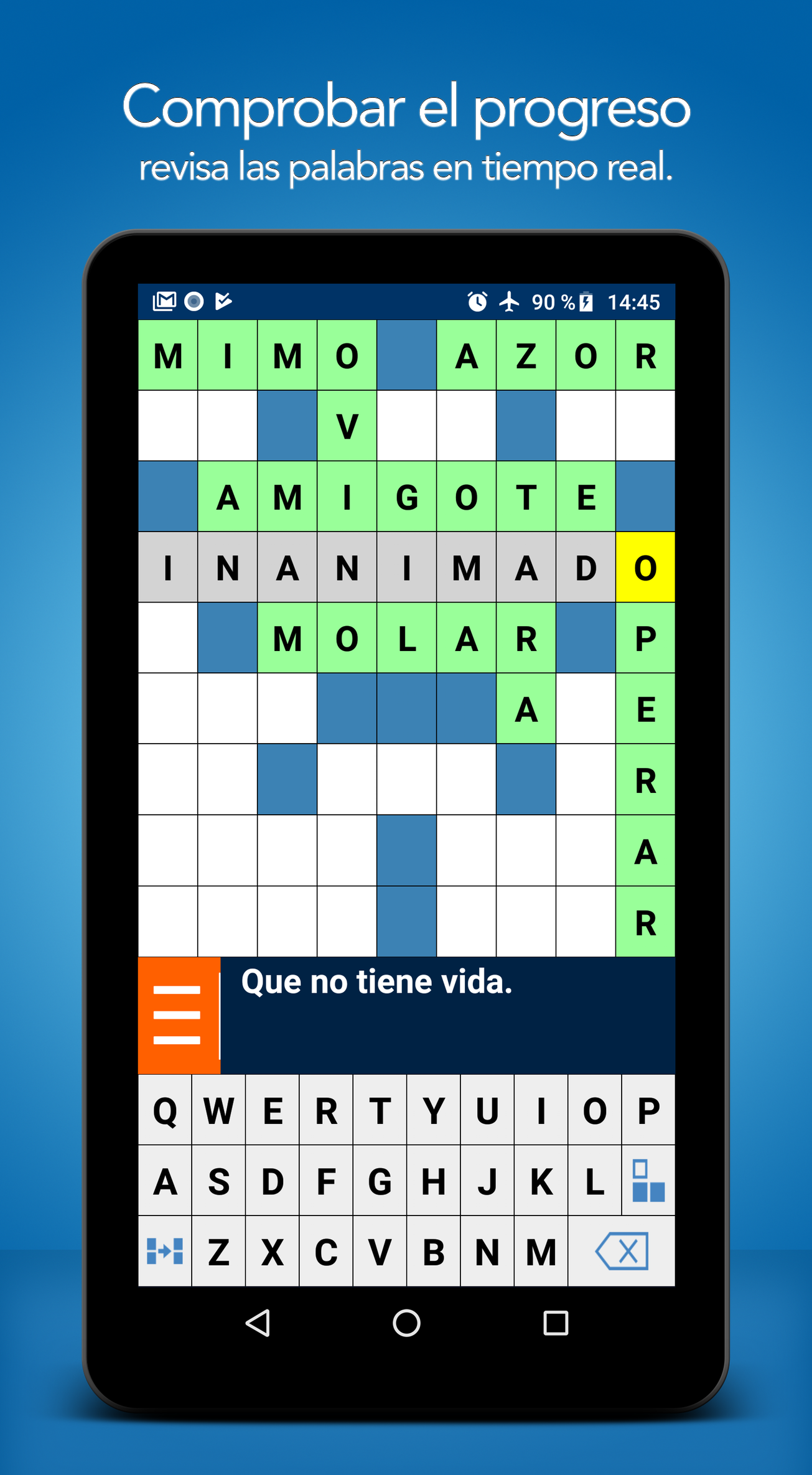 Captura de Pantalla del Juego Crucigramas En Español
