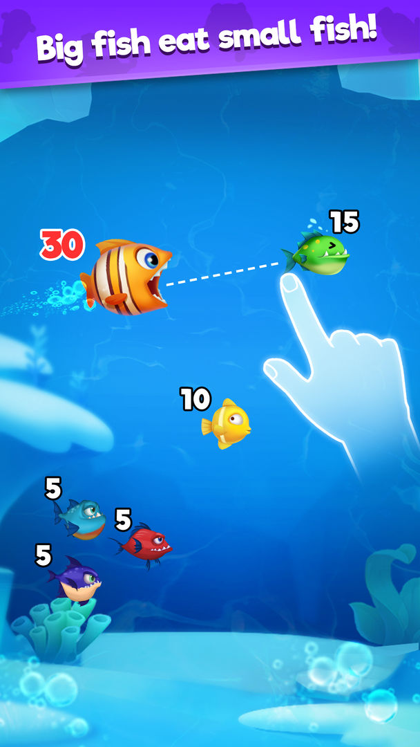 Screenshot of Fish Go.io - Be the fish king