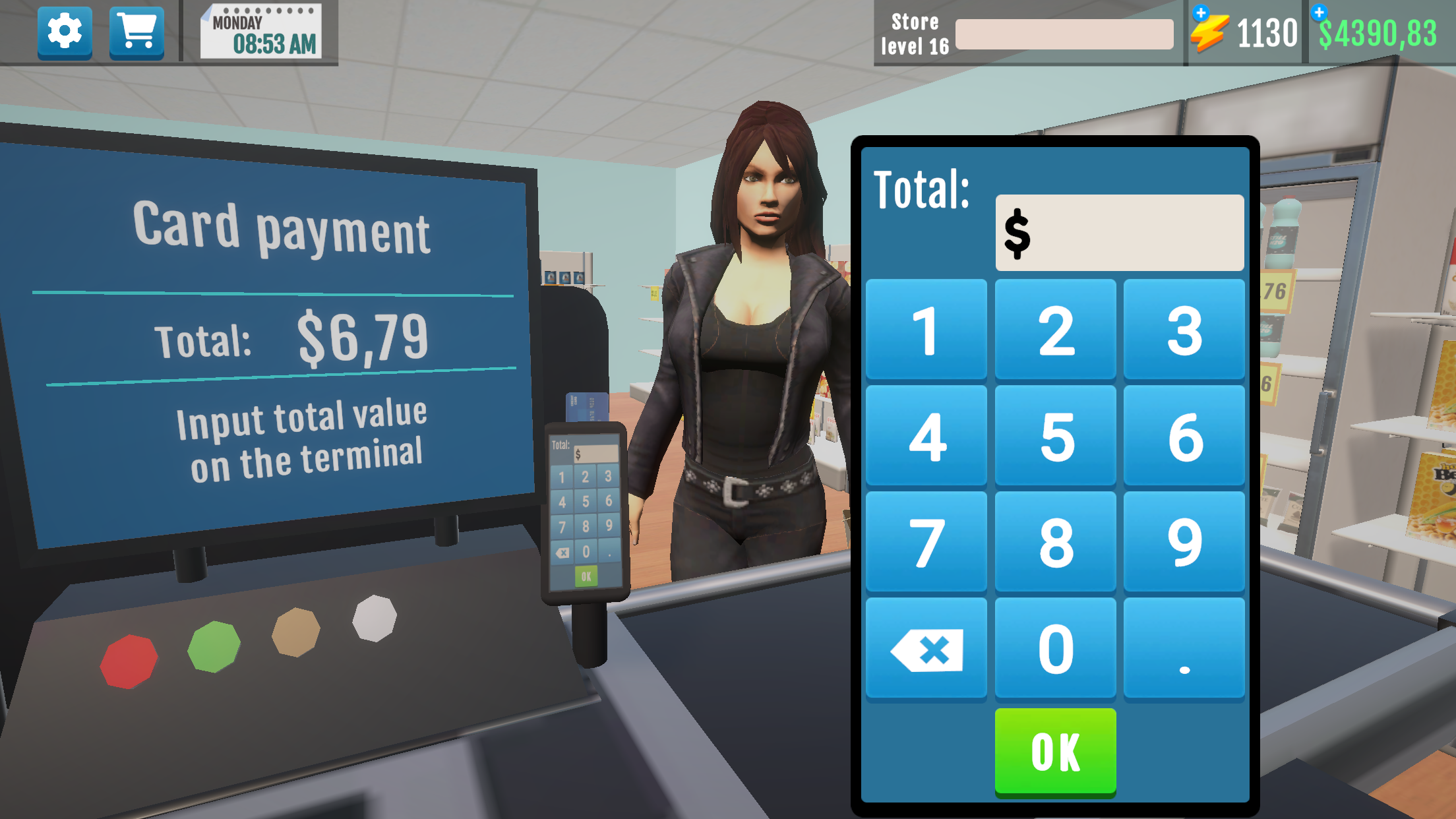 Supermarket Manager Simulator Game Screenshot