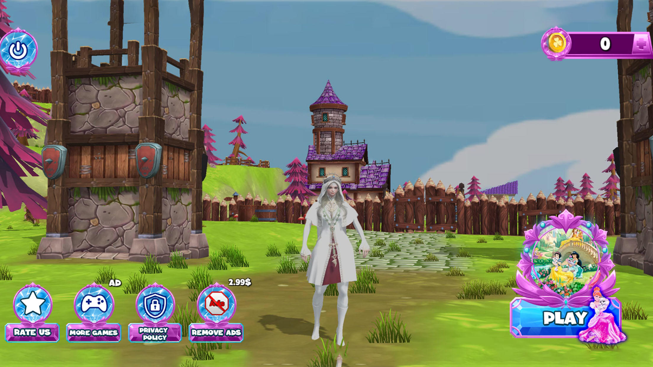 Castle Princess Girls Life Sim 게임 스크린샷