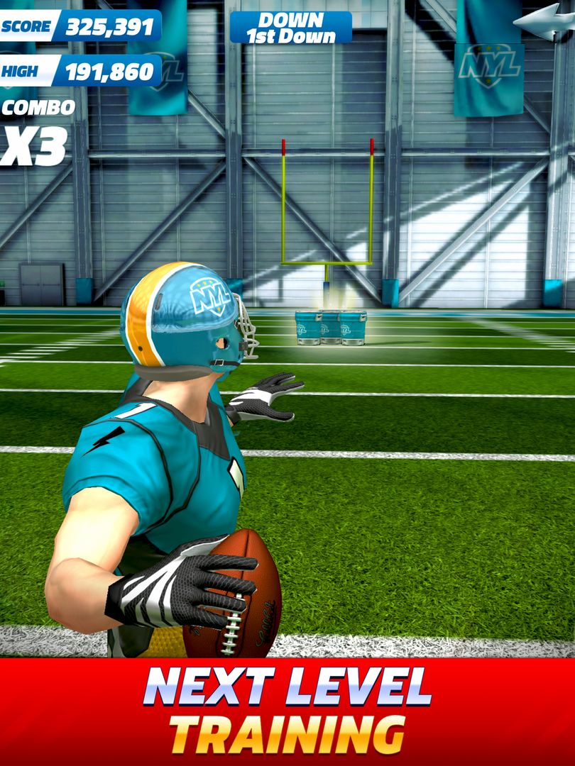 Screenshot of Flick Quarterback 17