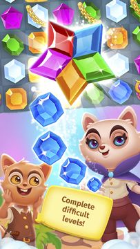 Cuplikan Layar Game Treasure Hunters: free match3 gems