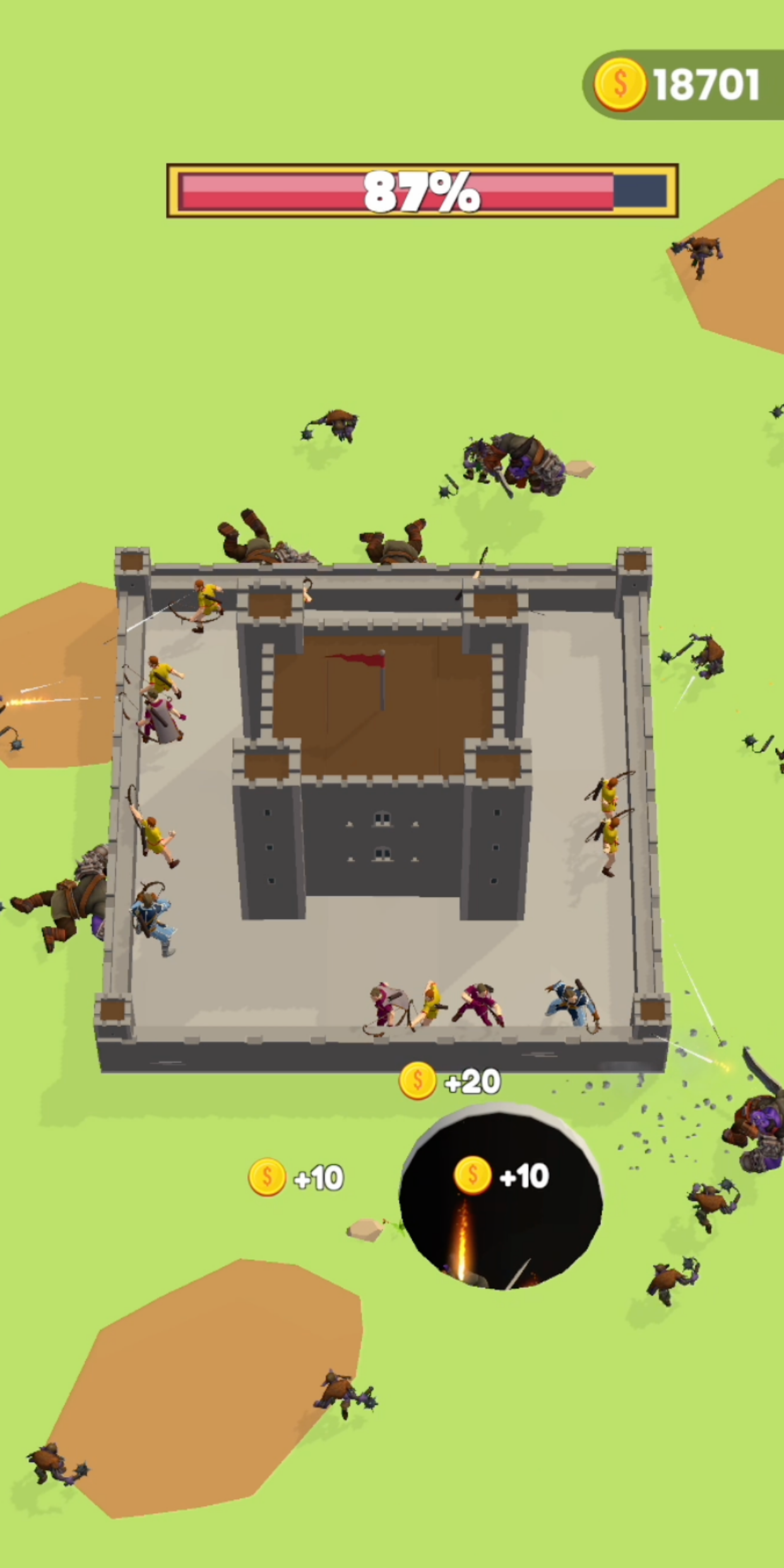 Defense Hole Game Screenshot