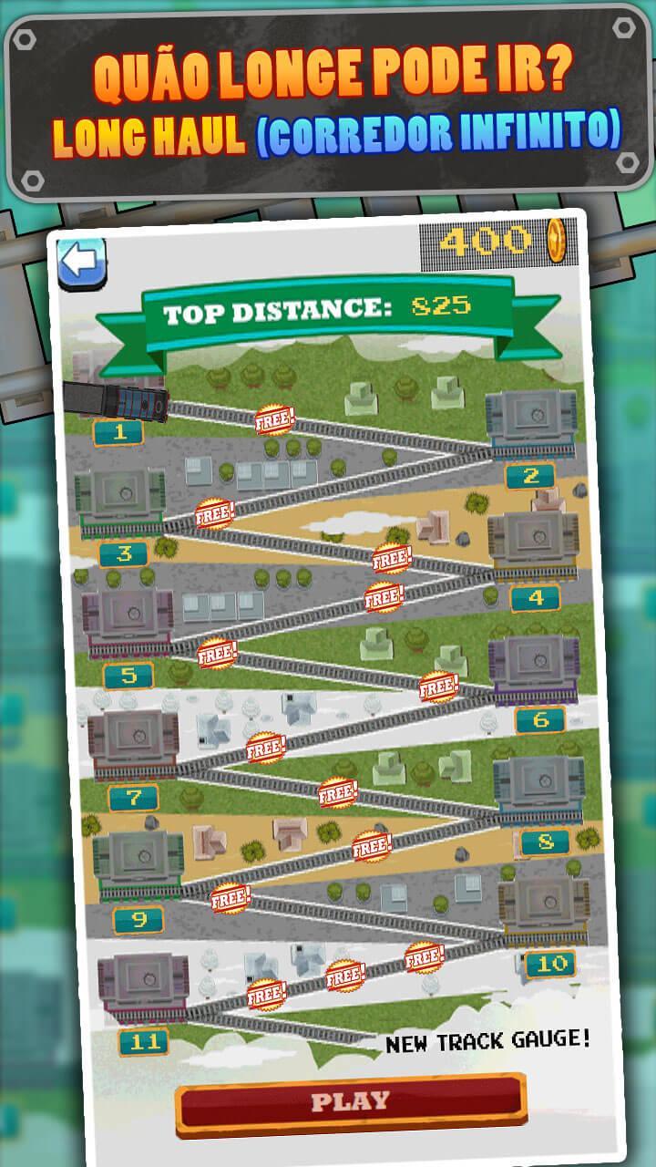 Captura de Tela do Jogo LocoRun Jogo Arcade deComboios