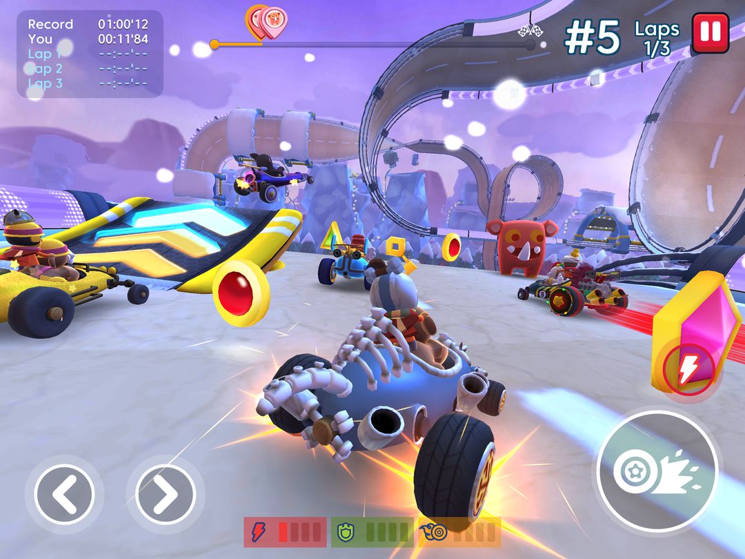 Starlit On Wheels: Super Kart ภาพหน้าจอเกม