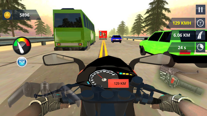 Traffic Bike Rider ภาพหน้าจอเกม
