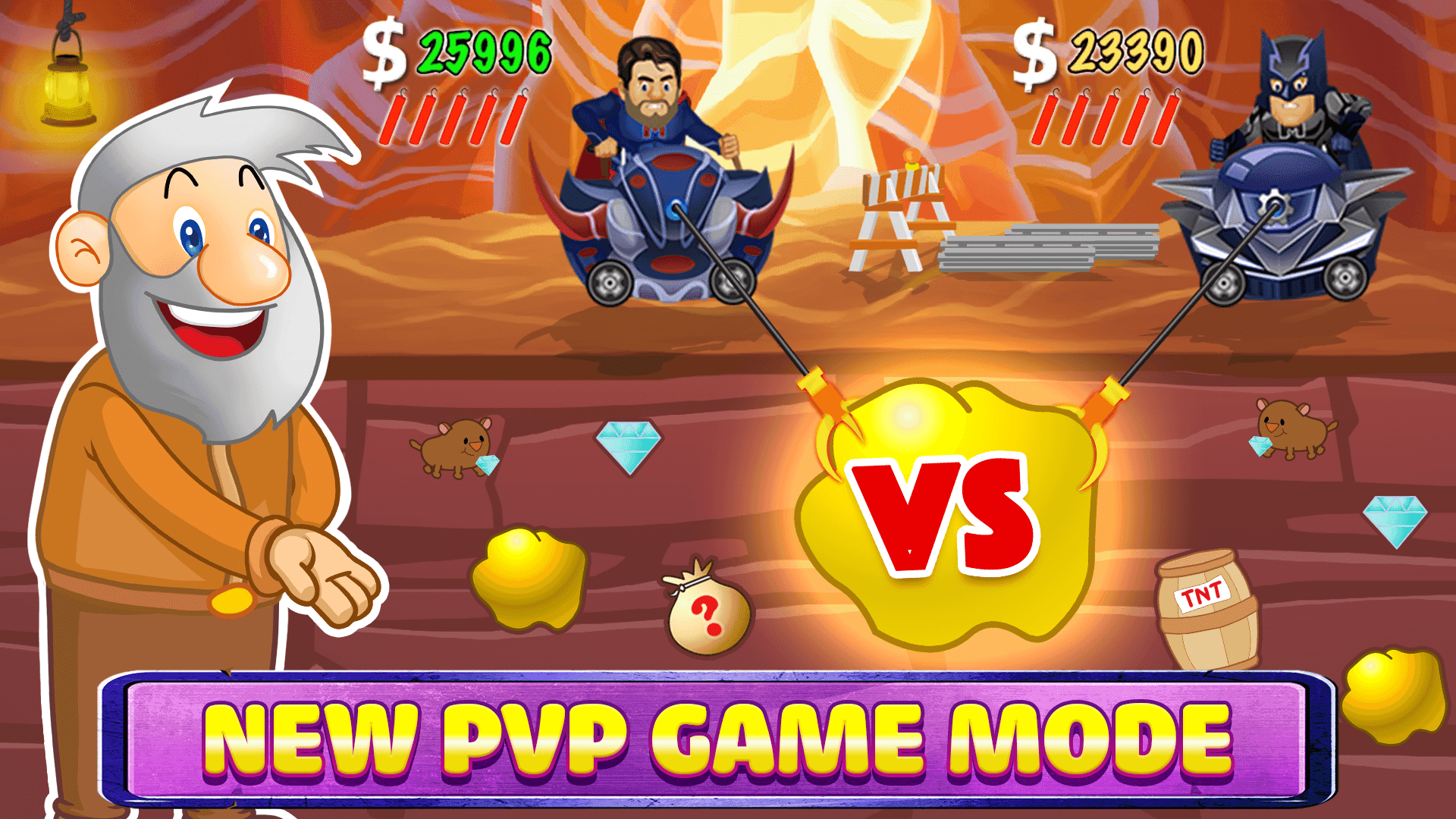 Gold Miner Classic: Gold Rush Game Screenshot