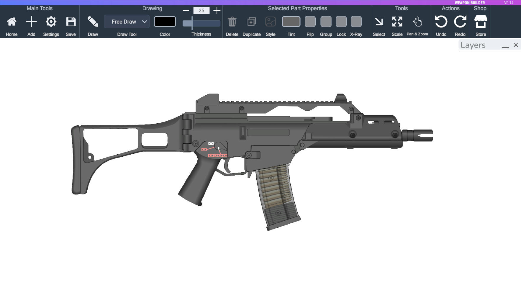 Screenshot 1 of Weapon Builder 