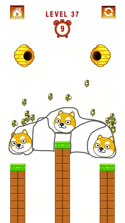 Draw to Save the Pet: Dog Game Game Screenshot