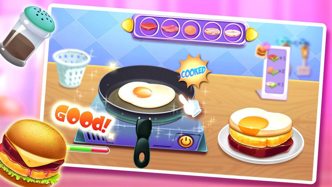 Burger Shop - Kids Cooking 게임 스크린 샷