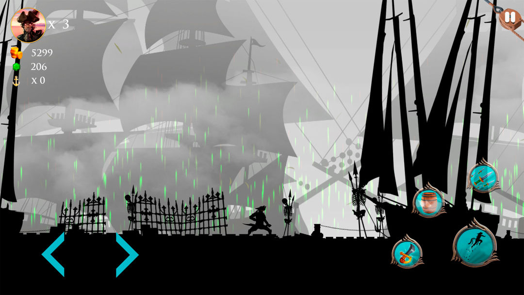 아르! 해적 아케이드 플랫 포머 게임 게임 스크린 샷