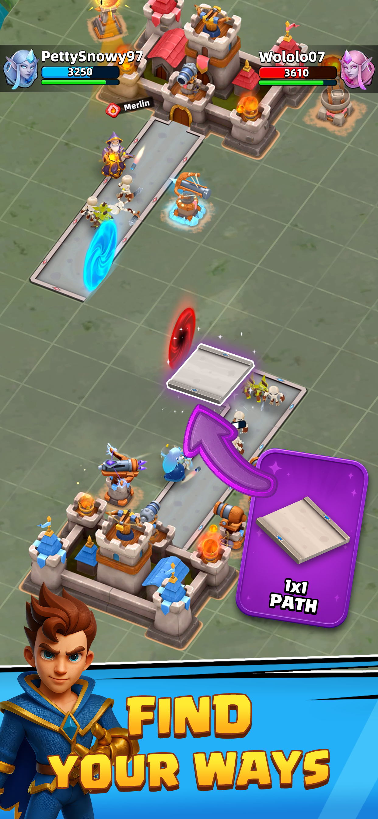 Скриншот игры Arcane Arena: Tower Defense TD