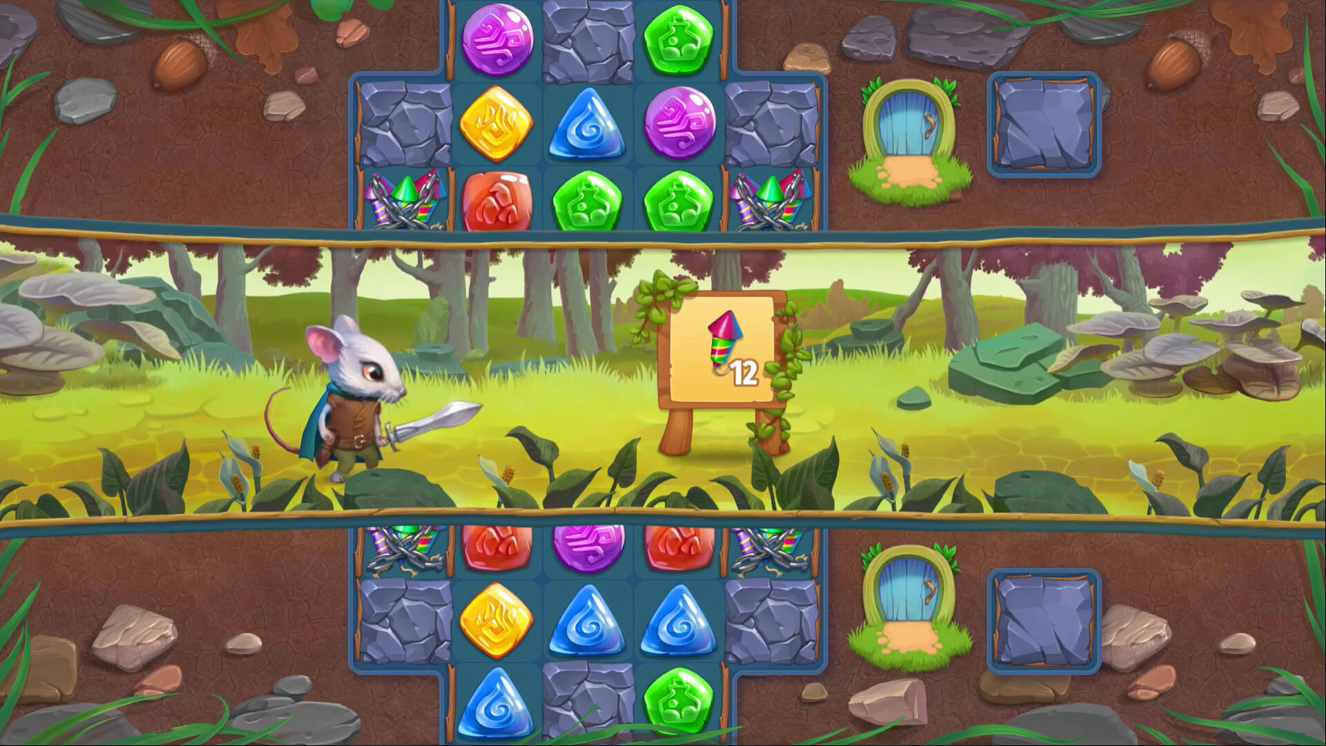 Strongblade - Puzzle Quest and Match-3 Adventure screenshot game