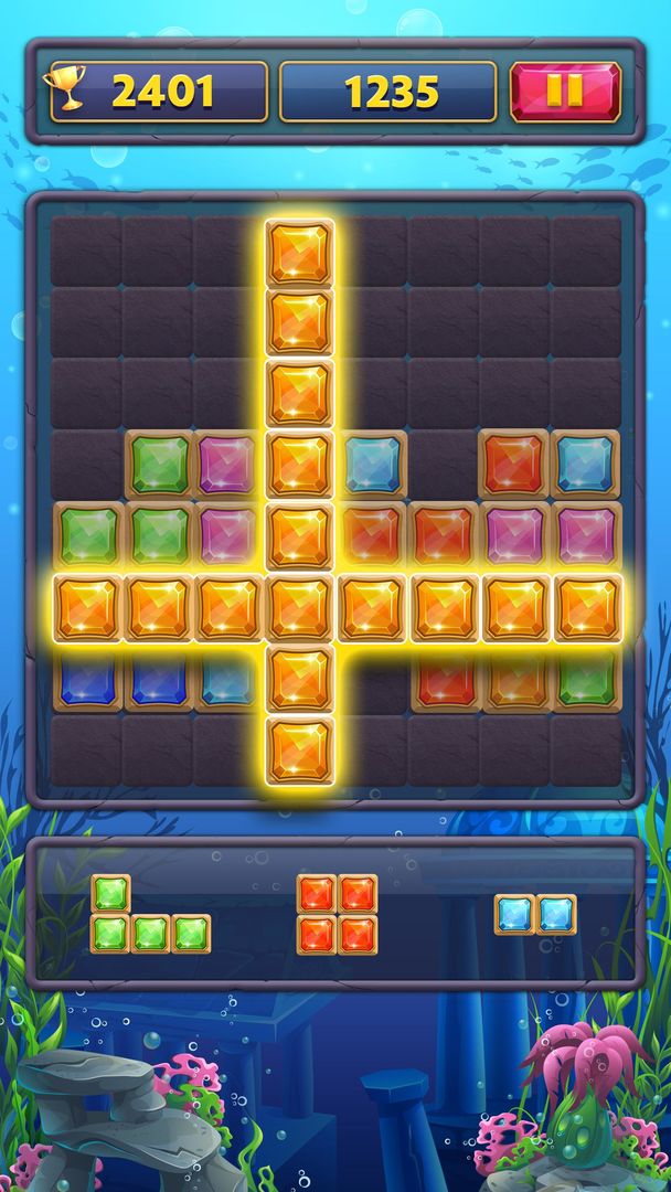 Jewels Block Puzzle Classic 1010 게임 스크린 샷