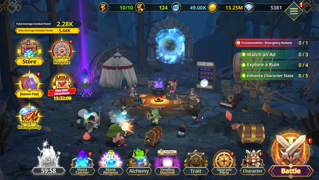 Screenshot of Witch Market: Adventure RPG