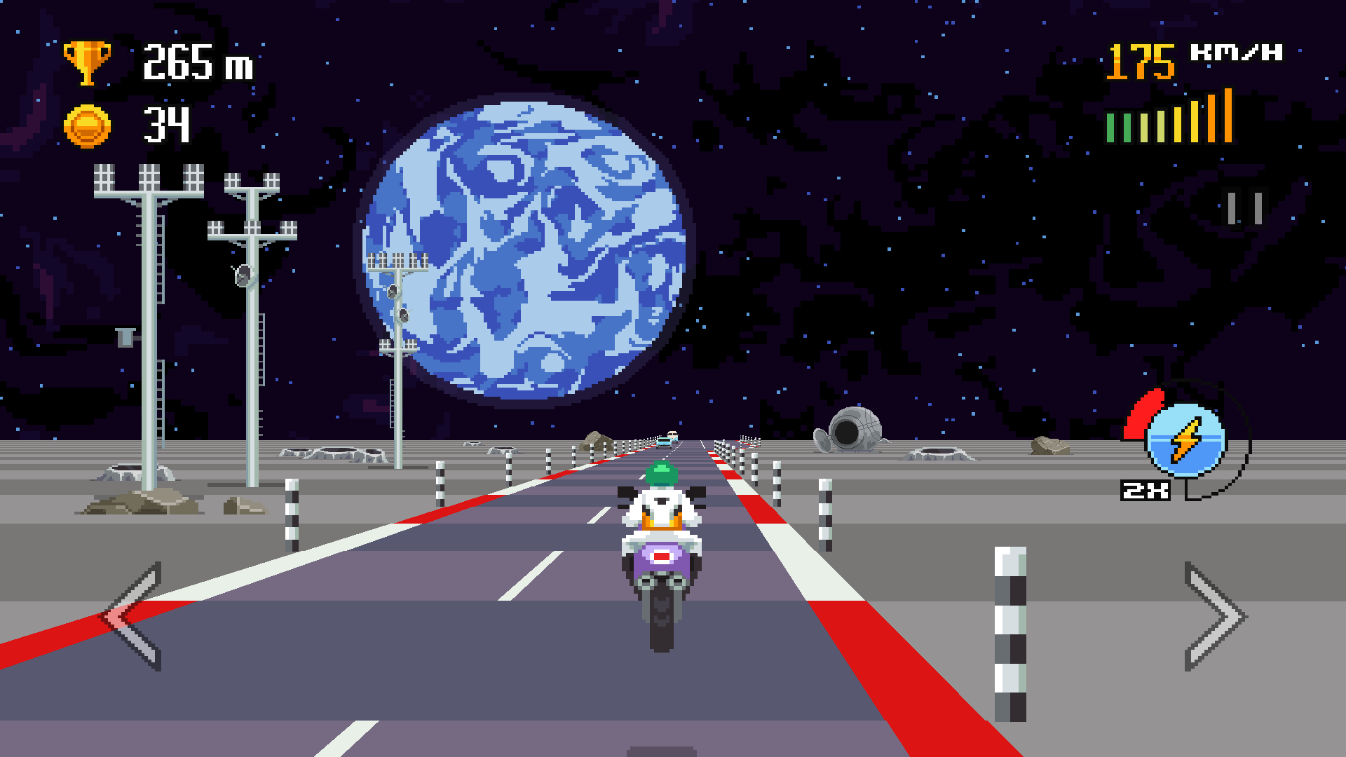 Retro Highway Game Screenshot