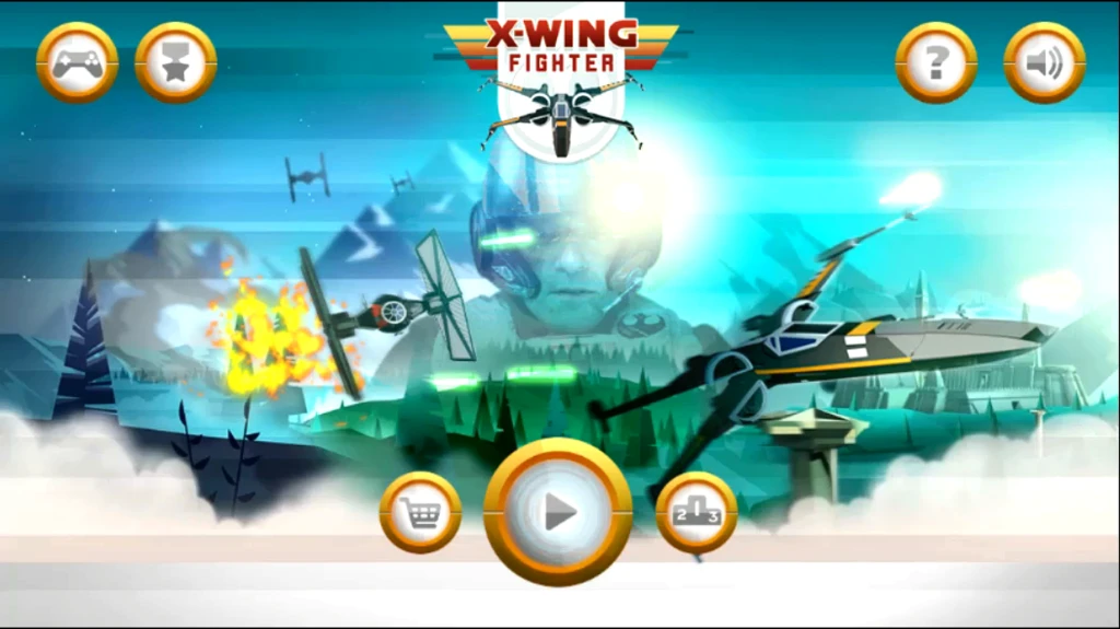 Cuplikan Layar Game X-wing Fighter Lite