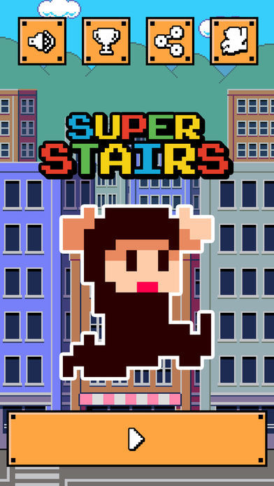 Screenshot of Action Games - Super Stairs -