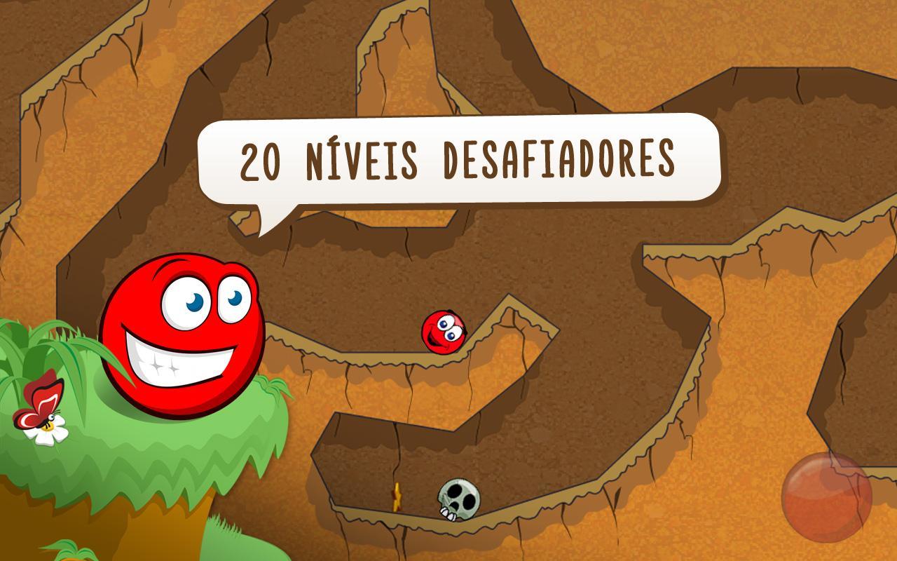 Captura de Tela do Jogo Red Ball 3: Jump for Love