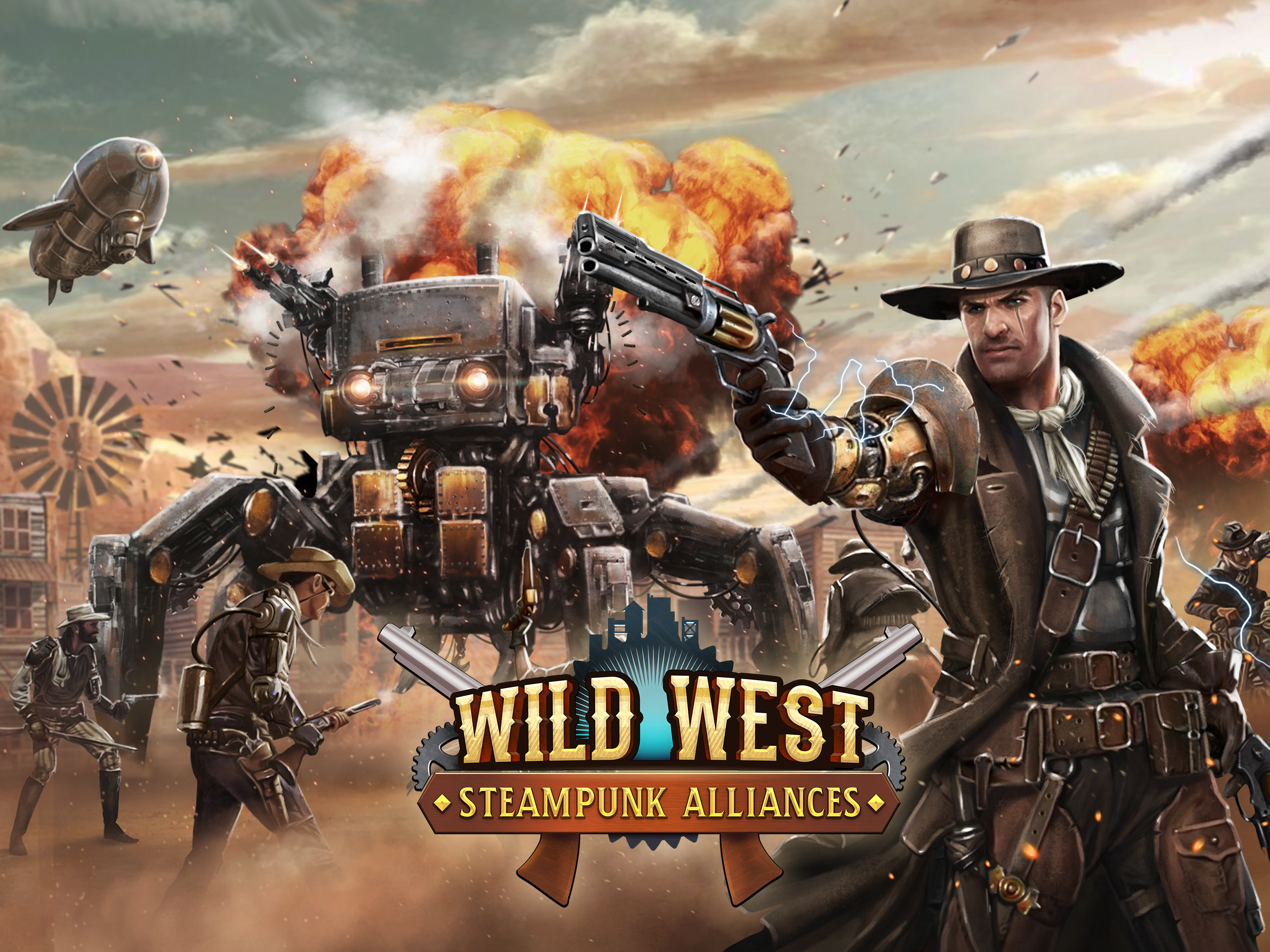 Wild West: Steampunk Alliances ภาพหน้าจอเกม
