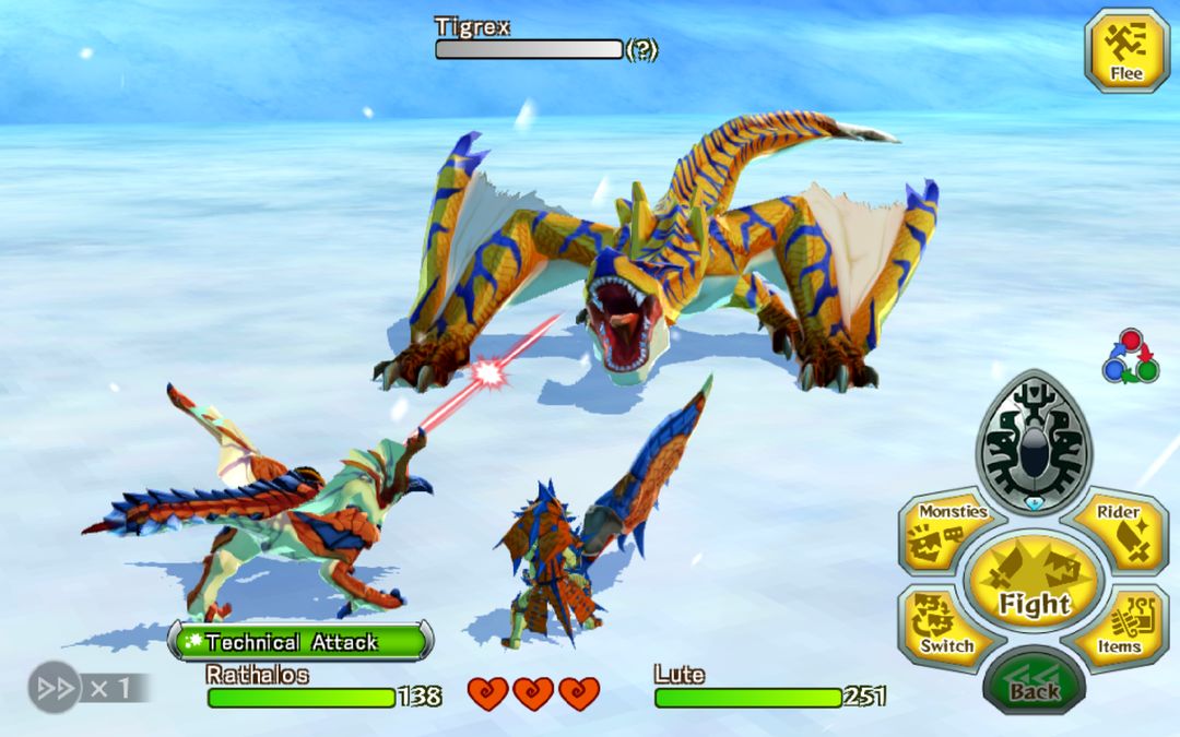 Screenshot of Monster Hunter Stories