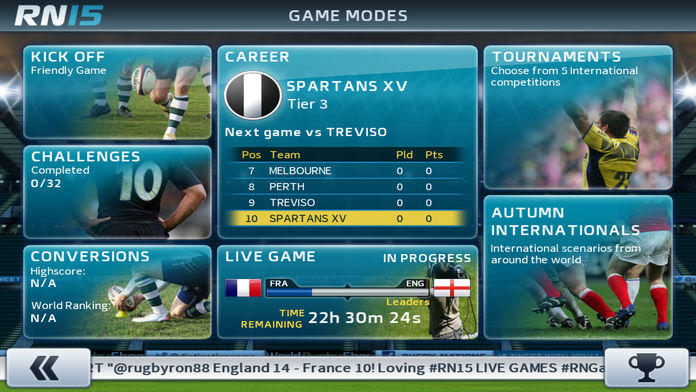 Rugby Nations 15 Game Screenshot